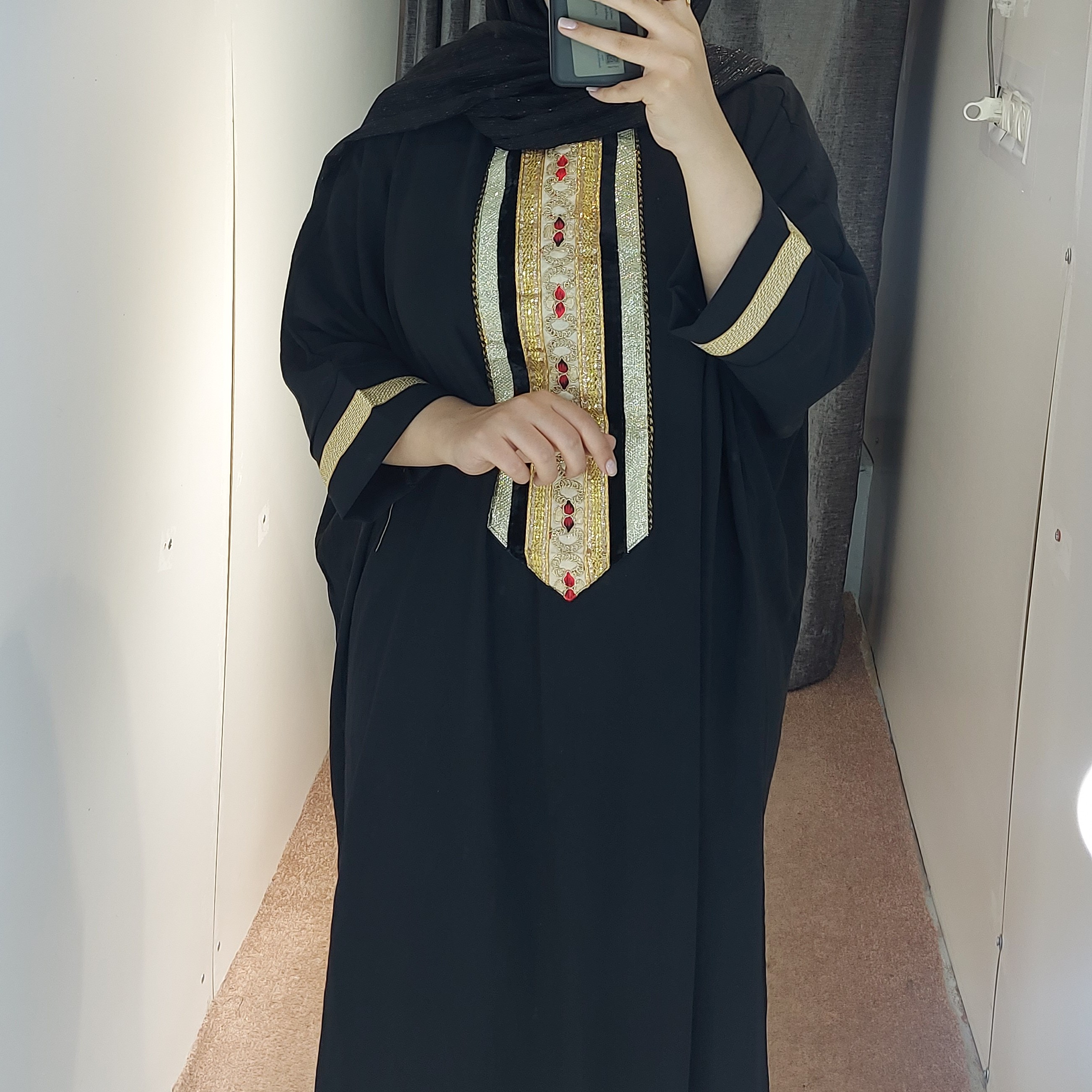 مانتو عبایی بلند و آزاد سایزبزرگ 