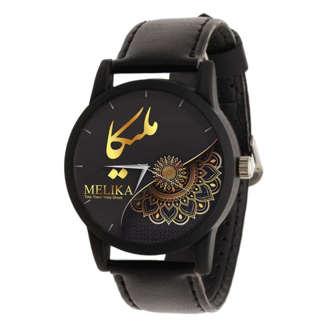 ساعت مچی دخترانه طرح اسم ملیکا با قیمت مناسب و کیفیت عالی مناسب هدیه دادن
