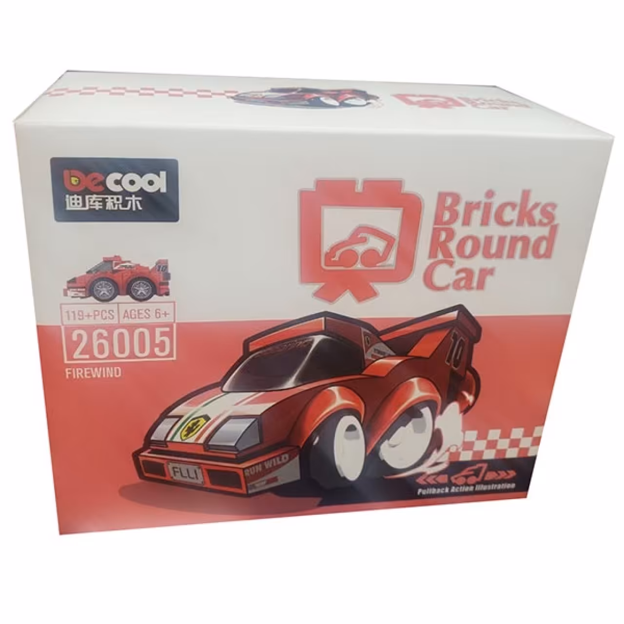 ساختنی دیکول مدل Bricks Round Car کد 26005