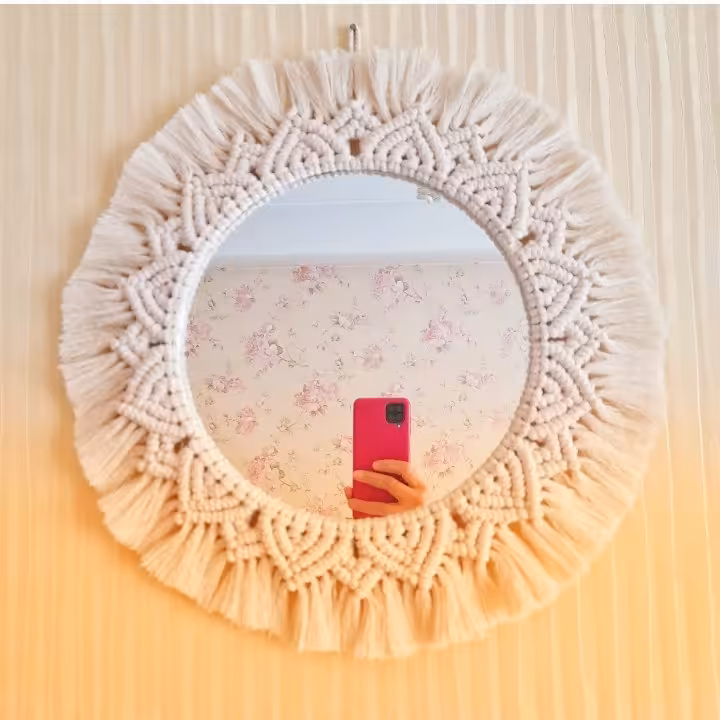 قاب آینه مکرومه