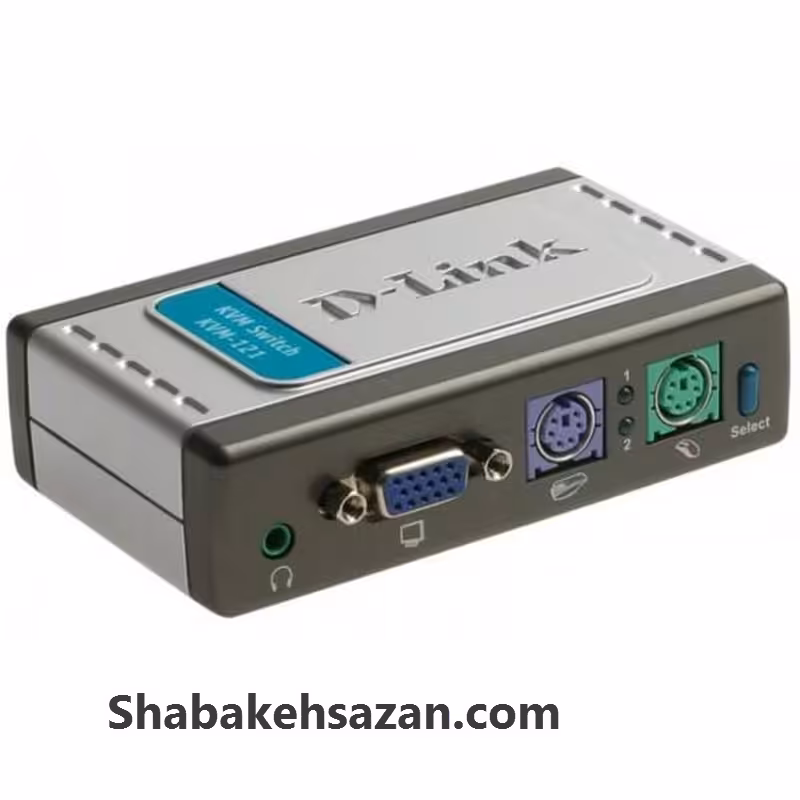سوییچ 2 پورت KVM دی-لینک مدل KVM-121