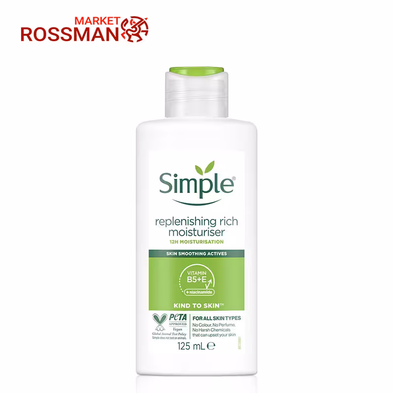 کرم مرطوب کننده سیمپل Simple مدل Rich حجم 125 میلی لیتر