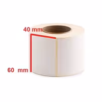 لیبل کاغذی 60*40 رول 1000 عددی