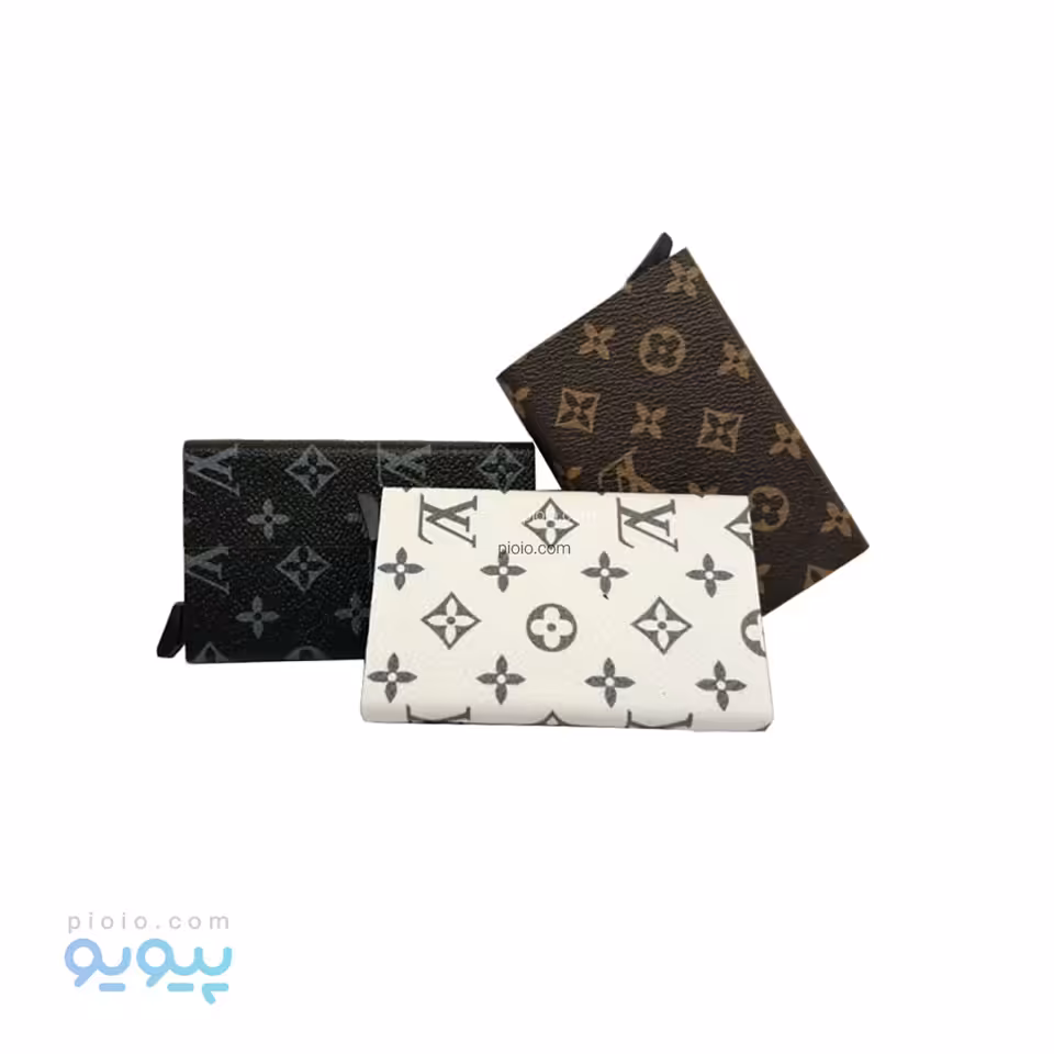 کیف جا کارتی چرم طرح دار
