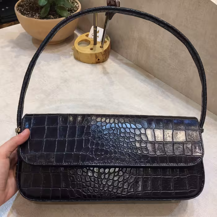 کیف چرم طبیعی مجلسی دستی