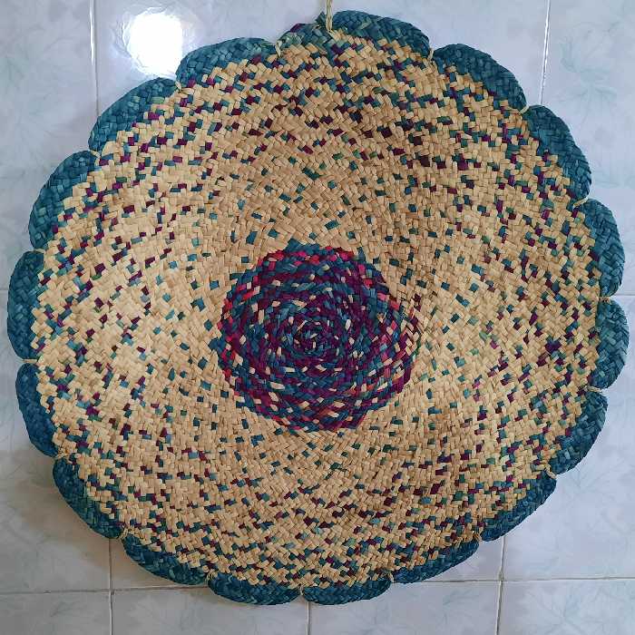 سفره حصیری با ابعاد  80  سانت