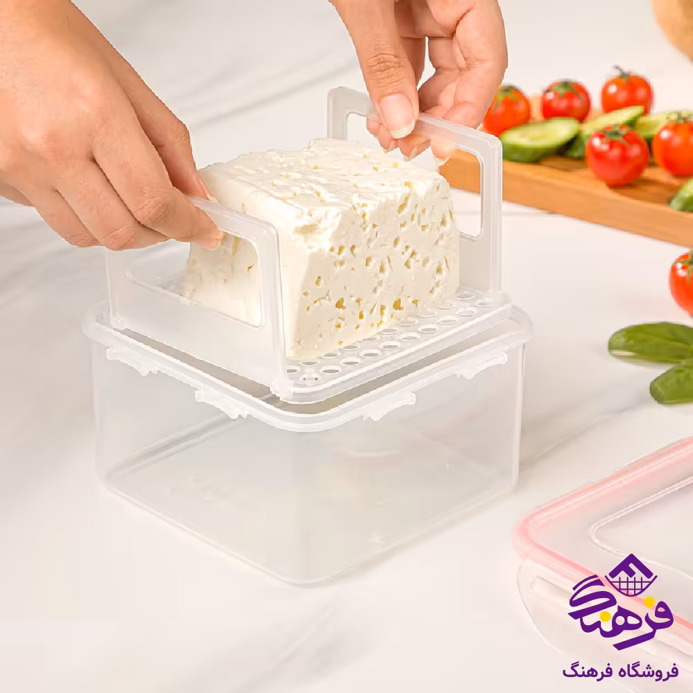 ظرف پنير ليمون 4قفل