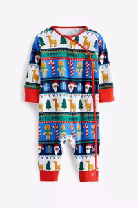 سرهمی آبی مردانه کیسه خواب کریسمس 100٪ پنبه ای ارگانیک Next Baby