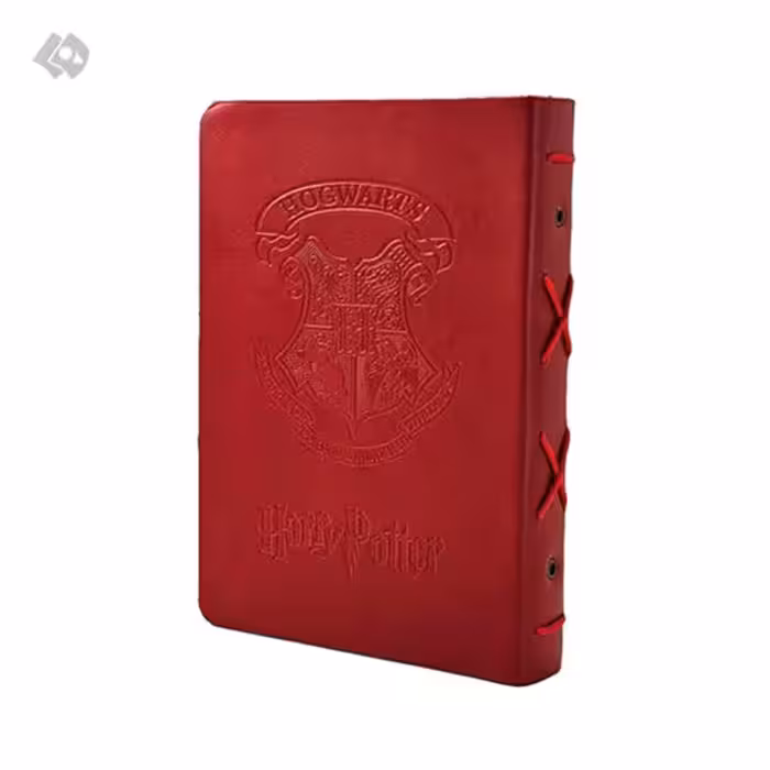 دفتر جلد چرم هری پاتر رنگ قرمز برند همیشه نوت