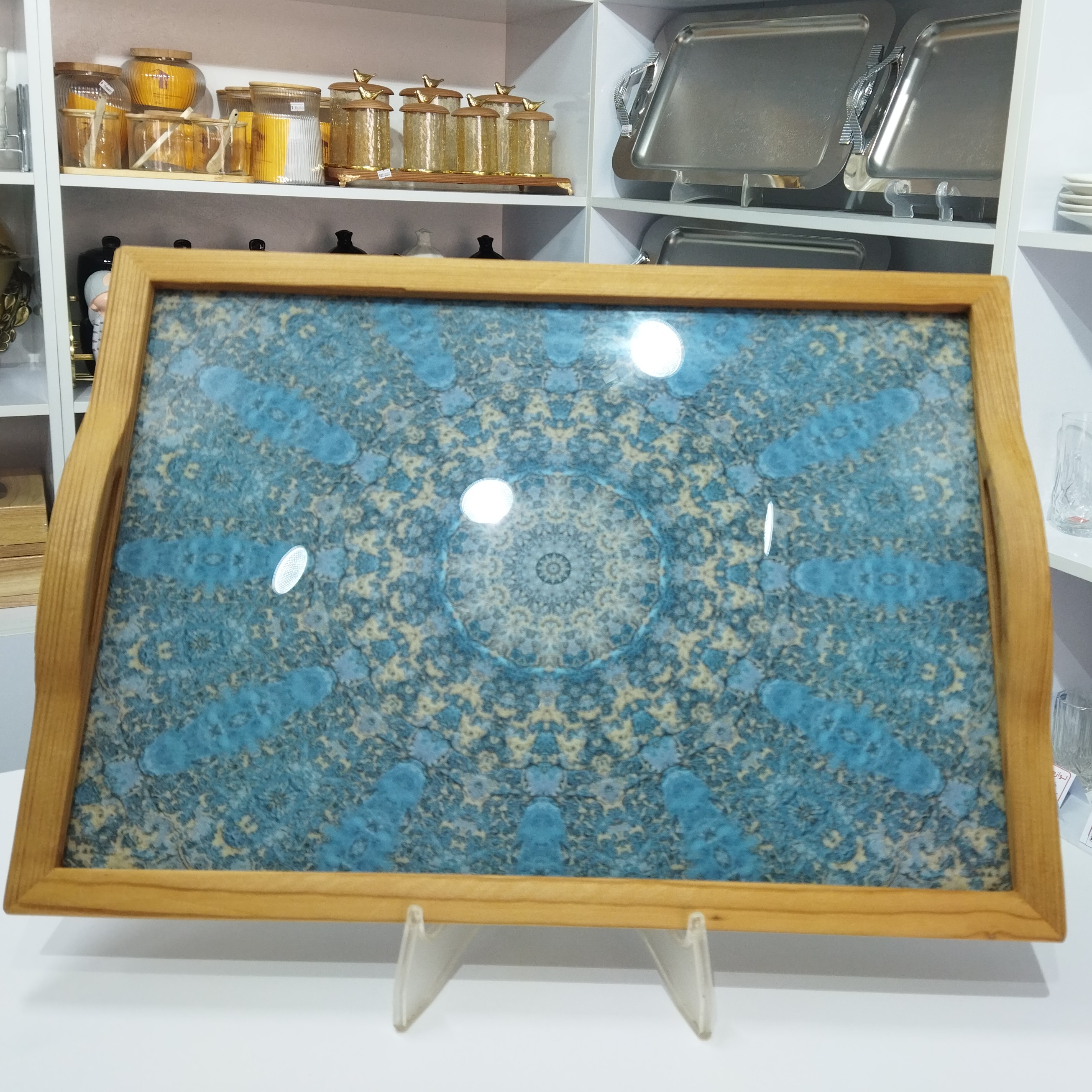 سینی چوبی سه بعدی