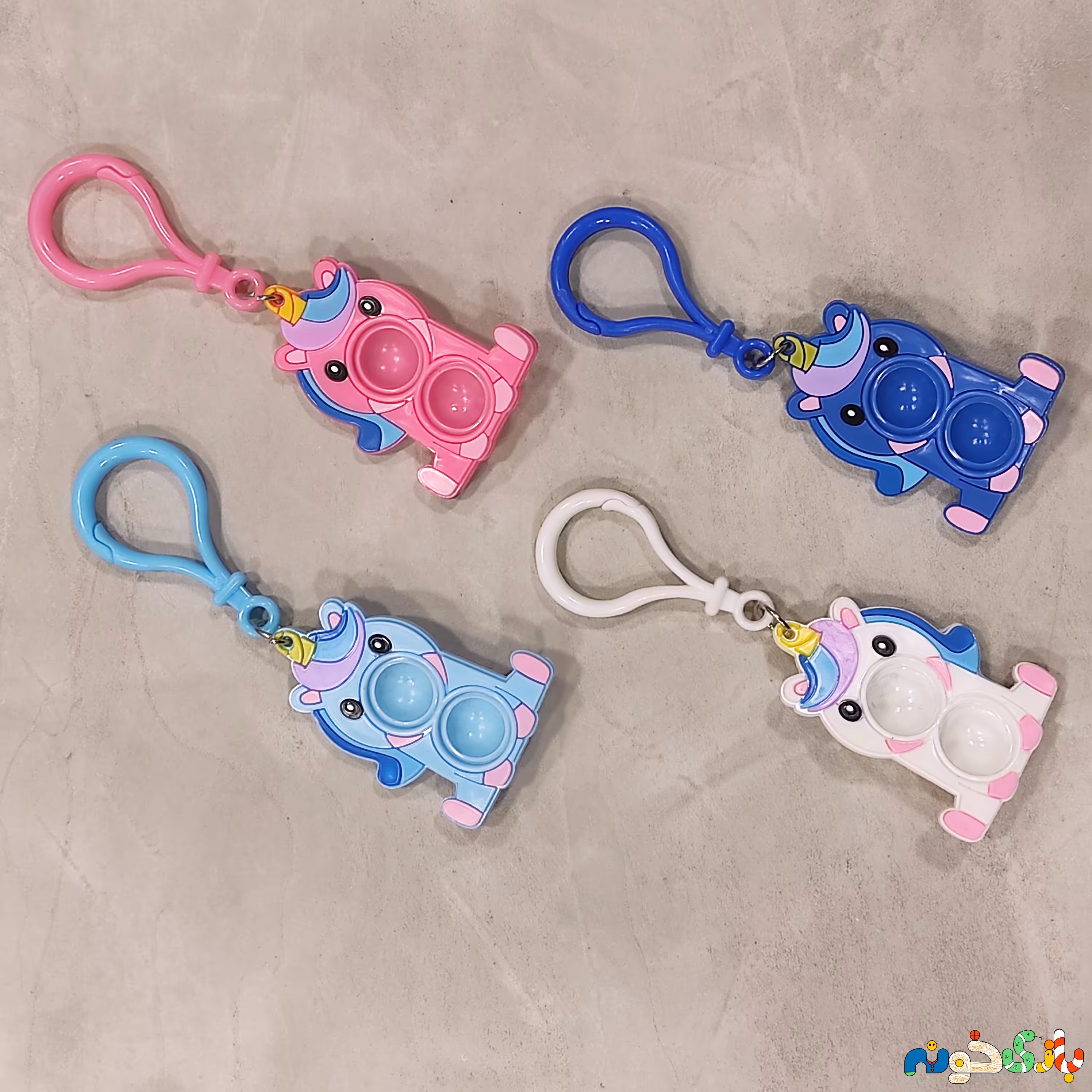 جاکلیدی پاپیت شاخ چهار رنگ وارداتی بدون صداارتفاع 5 ساتا 