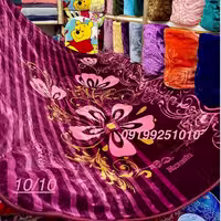 پتو  نرمینه یک نفره مدل نرمین   گلدار  گل برجسته ساکدار 