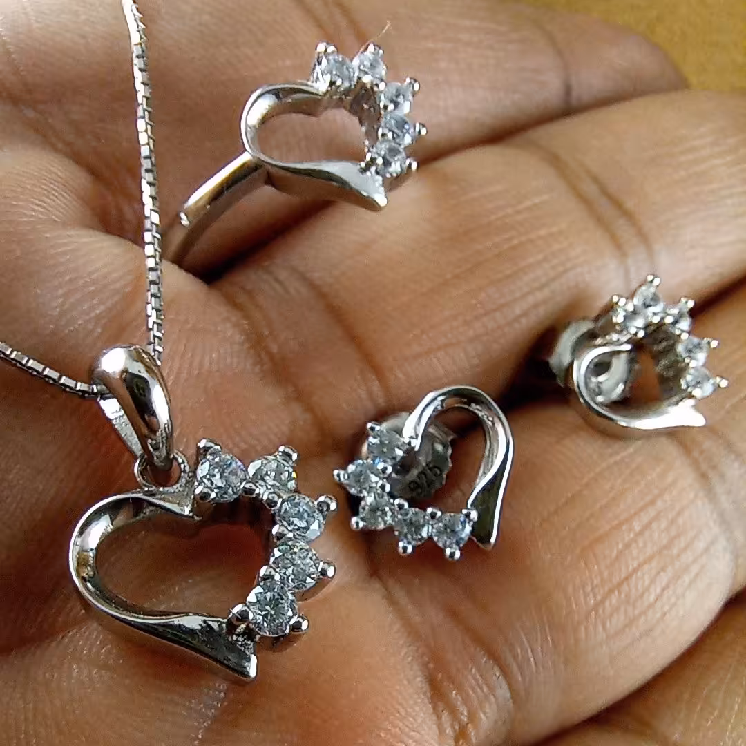 نیم ست نقره 