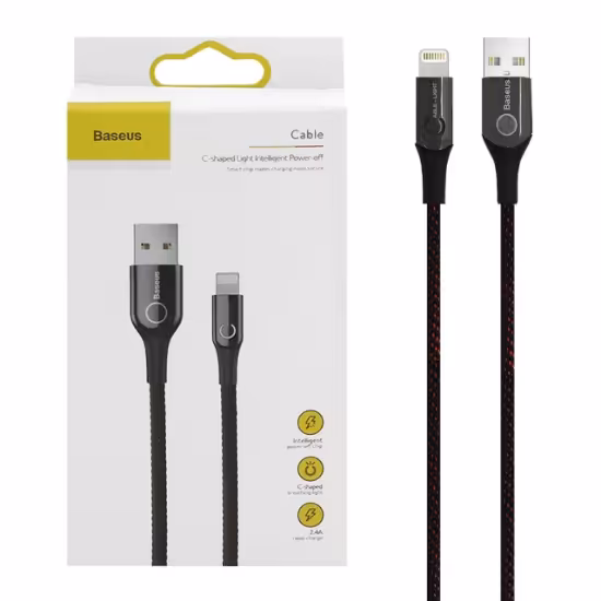 کابل تبدیل USB به لایتنینگ باسئوس مدل CALCD-01 طول 1 متر