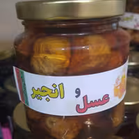 عسل و انجیر با عسل کوهستان
