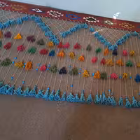 پرده سنتی گلیمی پشمی دستبافت