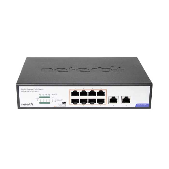 سوئیچ 10 پورت غیر مدیریتی نتربیت مدل NGS-F1010P-A