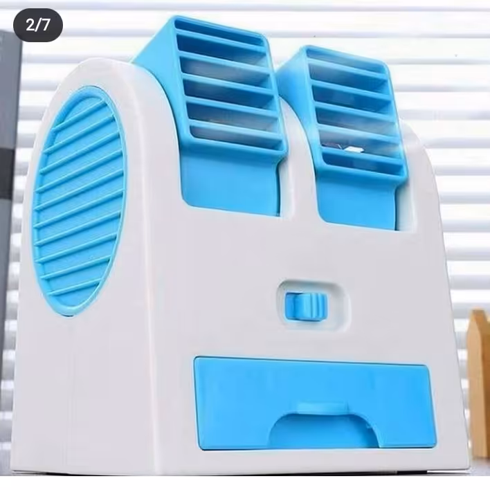 مینی کولر رومیزی وقابل حمل کارکرد هم باباطری وهم دارای کابل usb