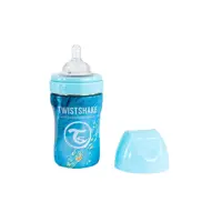 شیشه شیر استیل ماربل  تویست شیک اورجینال  ضدنفخ و انتی باکتریال   Twistshake