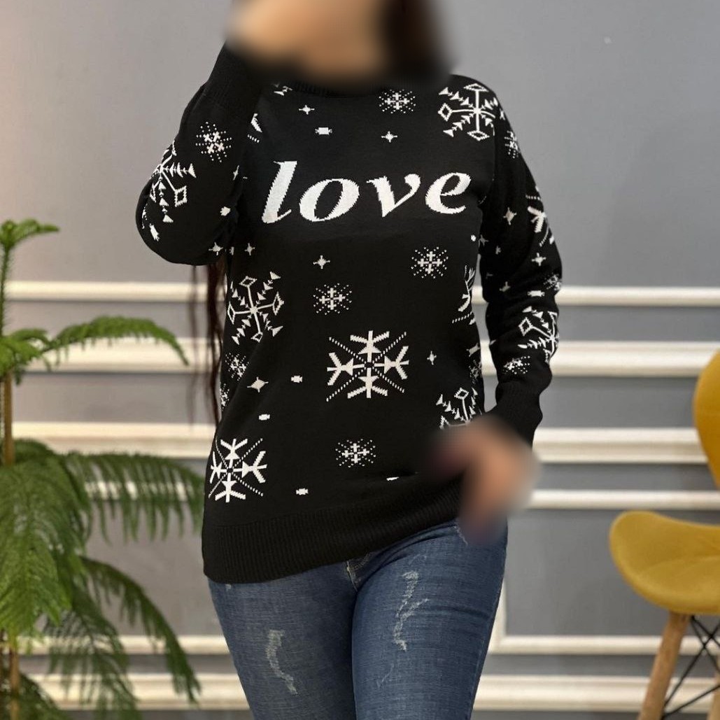 بلوز بافت مدلloveرنگ مشکی