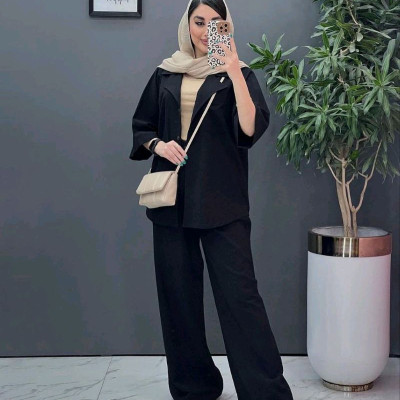مانتو شلوار زنانه مدل سادنا