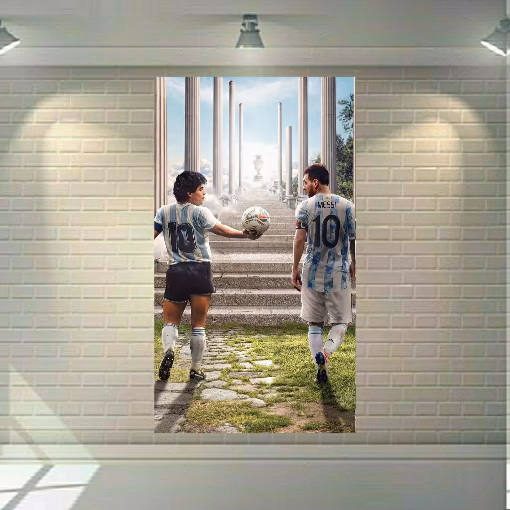 تابلو بوم طرح اسطوره های فوتبال آرژانتین