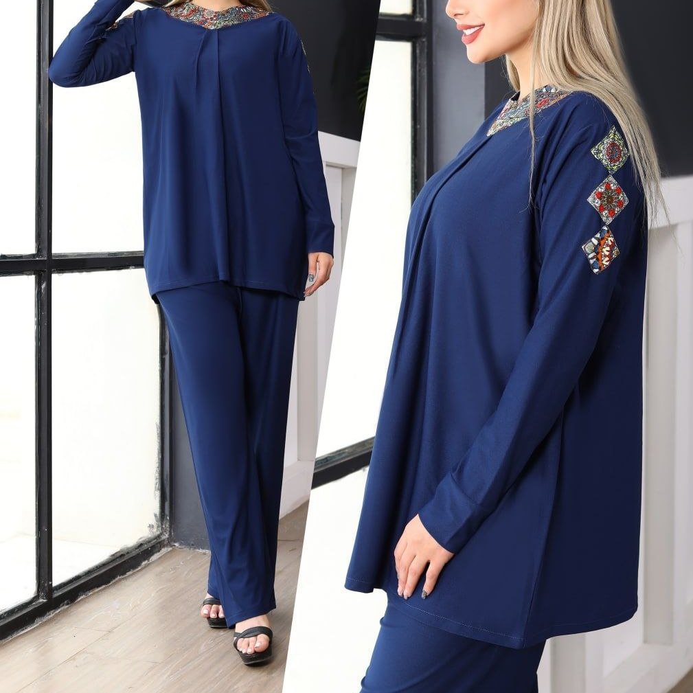 تونیک شلوار ترمه تا سایز 52