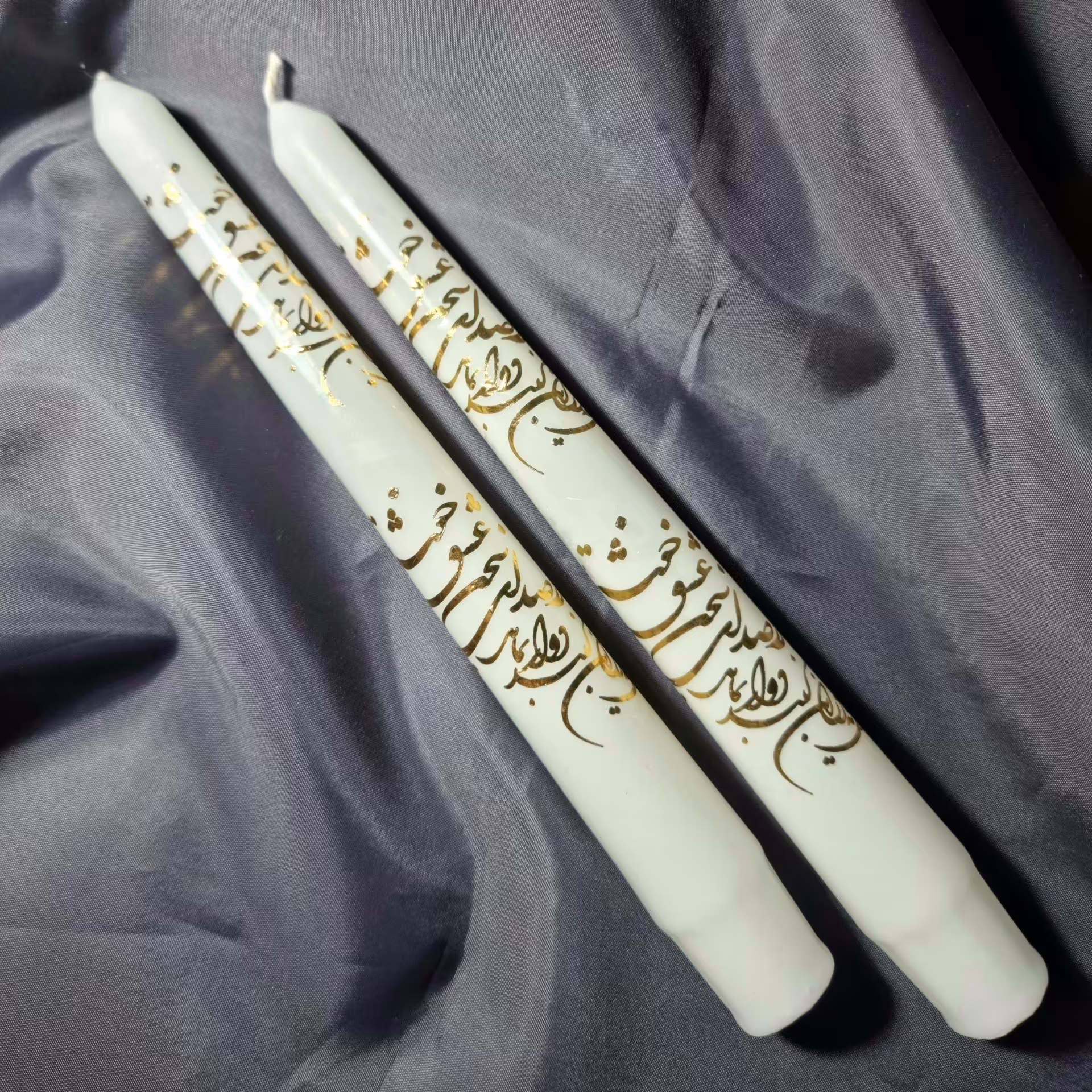 شمع قلمی 20 سانت دستساز طر ح حافظ