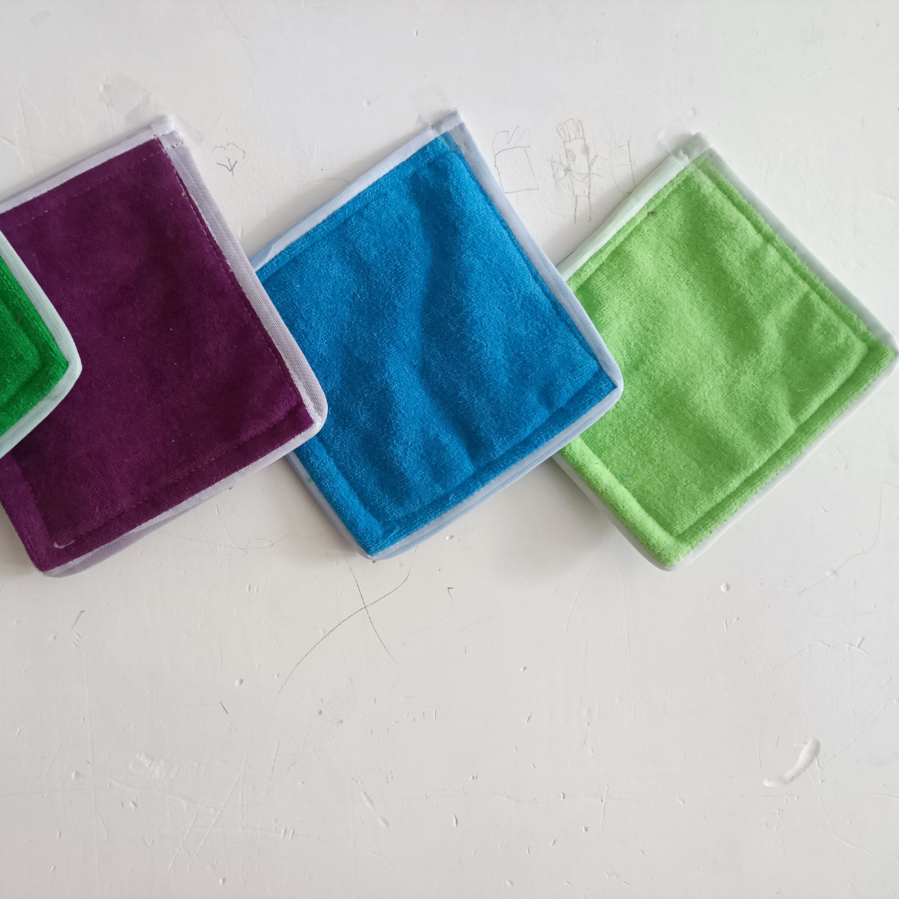 پک 10عددی دستگیره حوله ای ضخیم دورو حوله در رنگهای متنوع