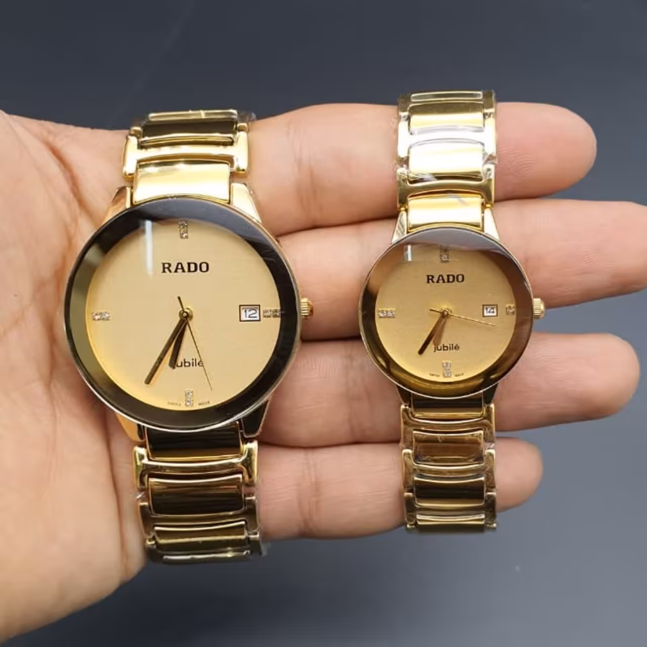 ست ساعت رادو سرامیکی طلایی Rado