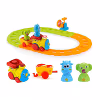 اسباب بازی قطار موزیکال حیوانات زرد مدل 65123