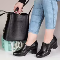 کفش زنانه  چرم طبیعی گاوی طنین