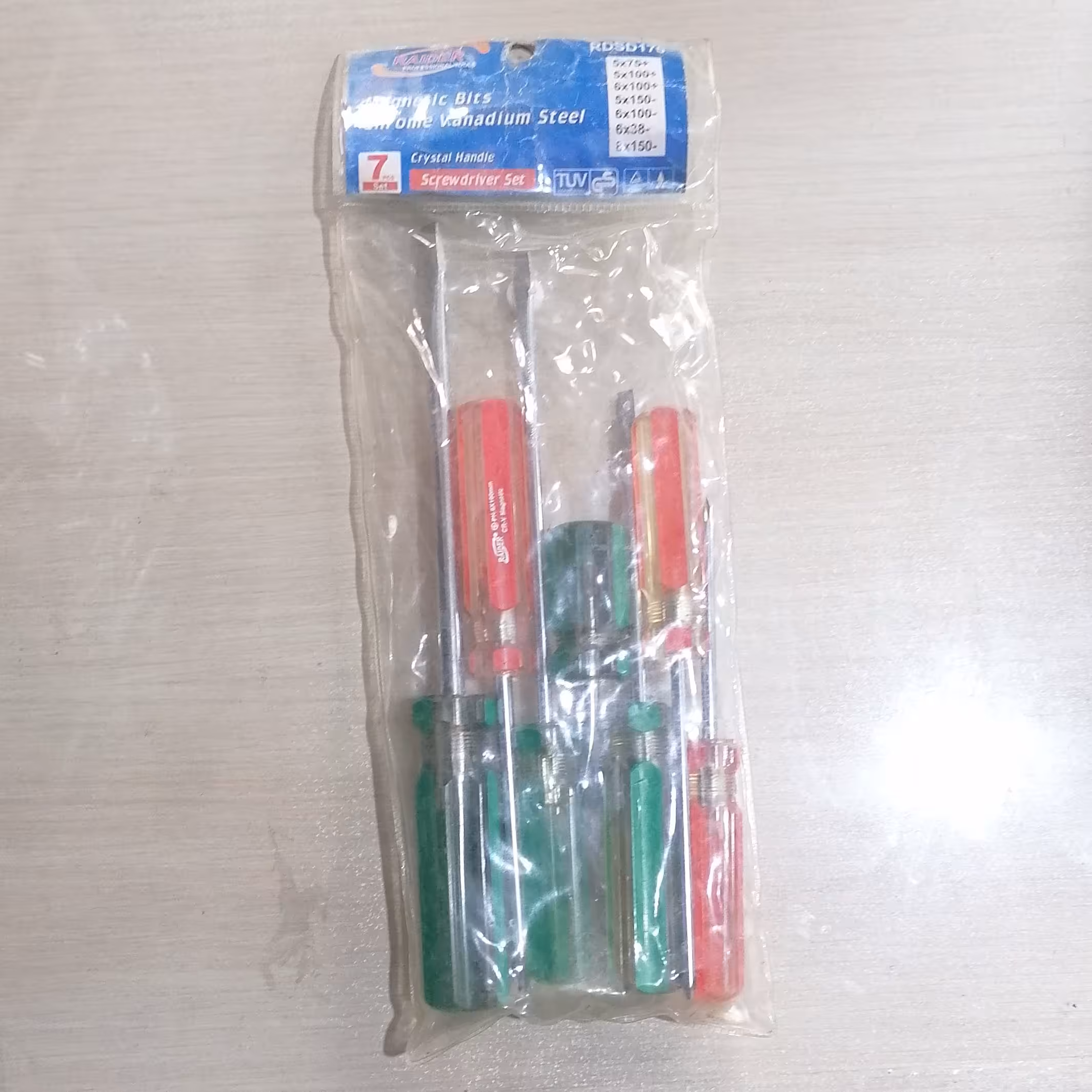 پیچ گوشتی کیفی رایدر 7 عددی ساده 