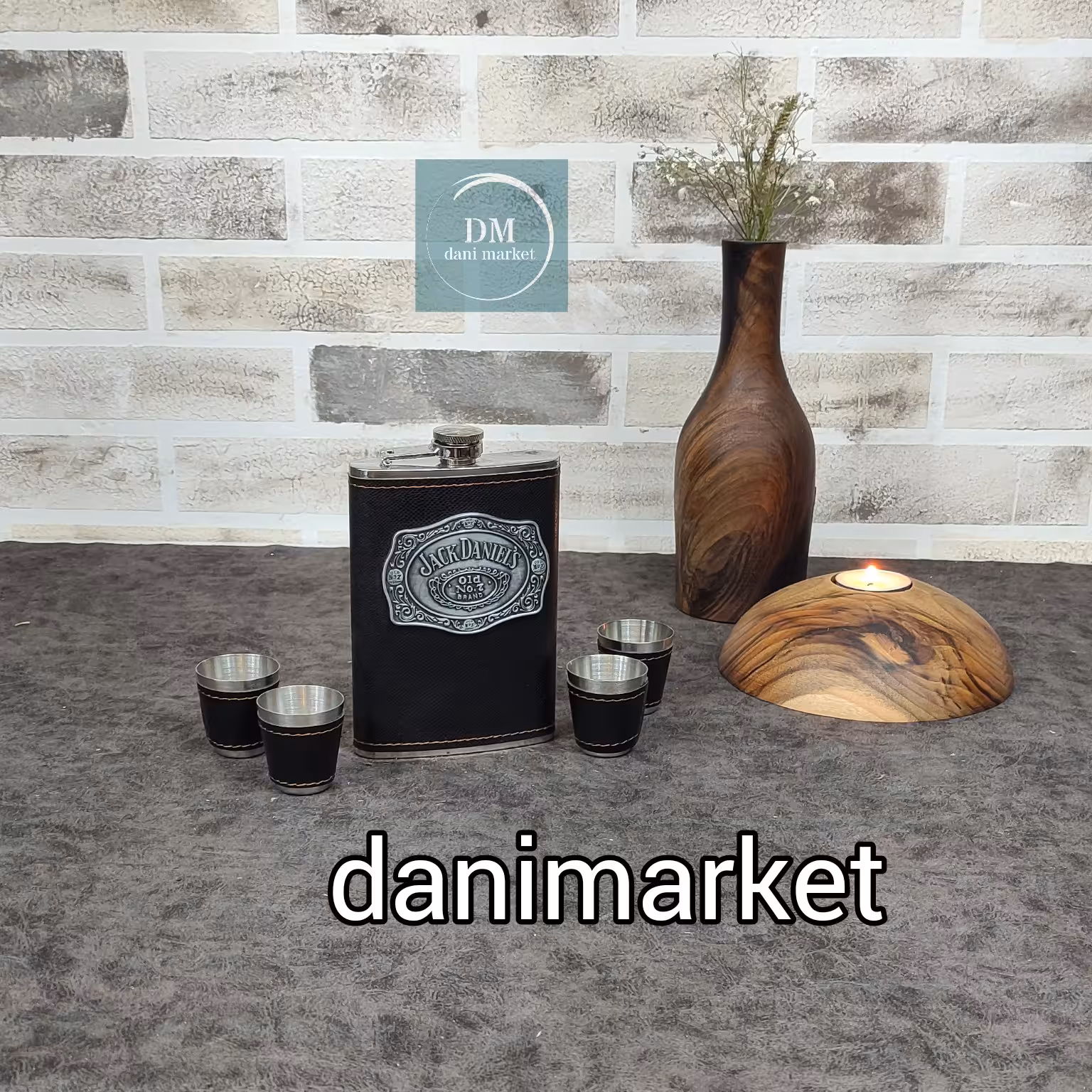 فلاسک جیبی چرمی 