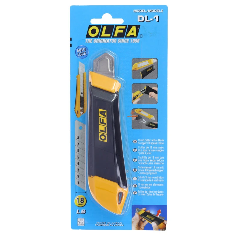 کاتر اتوماتیک بزرگ با تیغ شکن DL-1 الفا (OLFA)