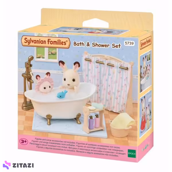 اسباب بازی سیلوانیان فامیلیز کد 5739 Sylvanian Families Bath and Shower