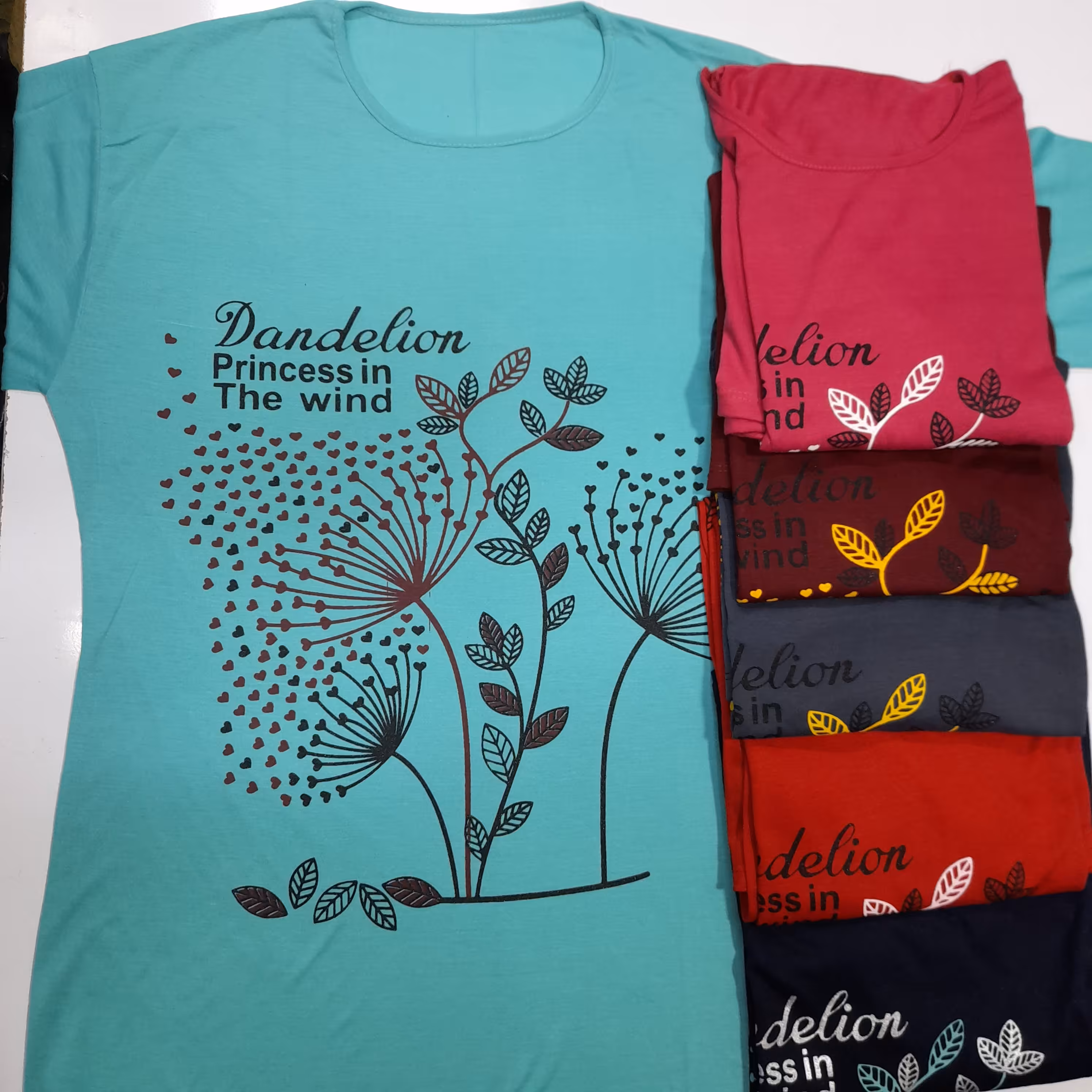 تونیک زنانه سایز بزرگ طرح قاصدک 