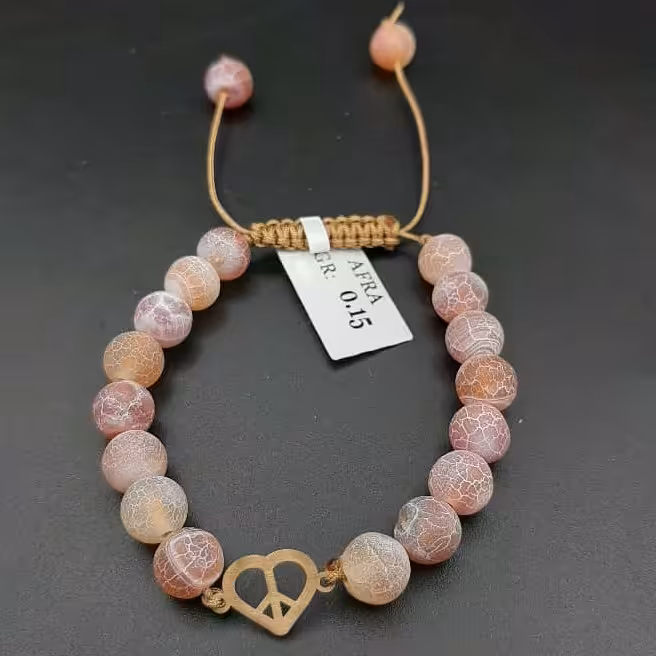 دستبند بند سنگی2وطلا150سوت