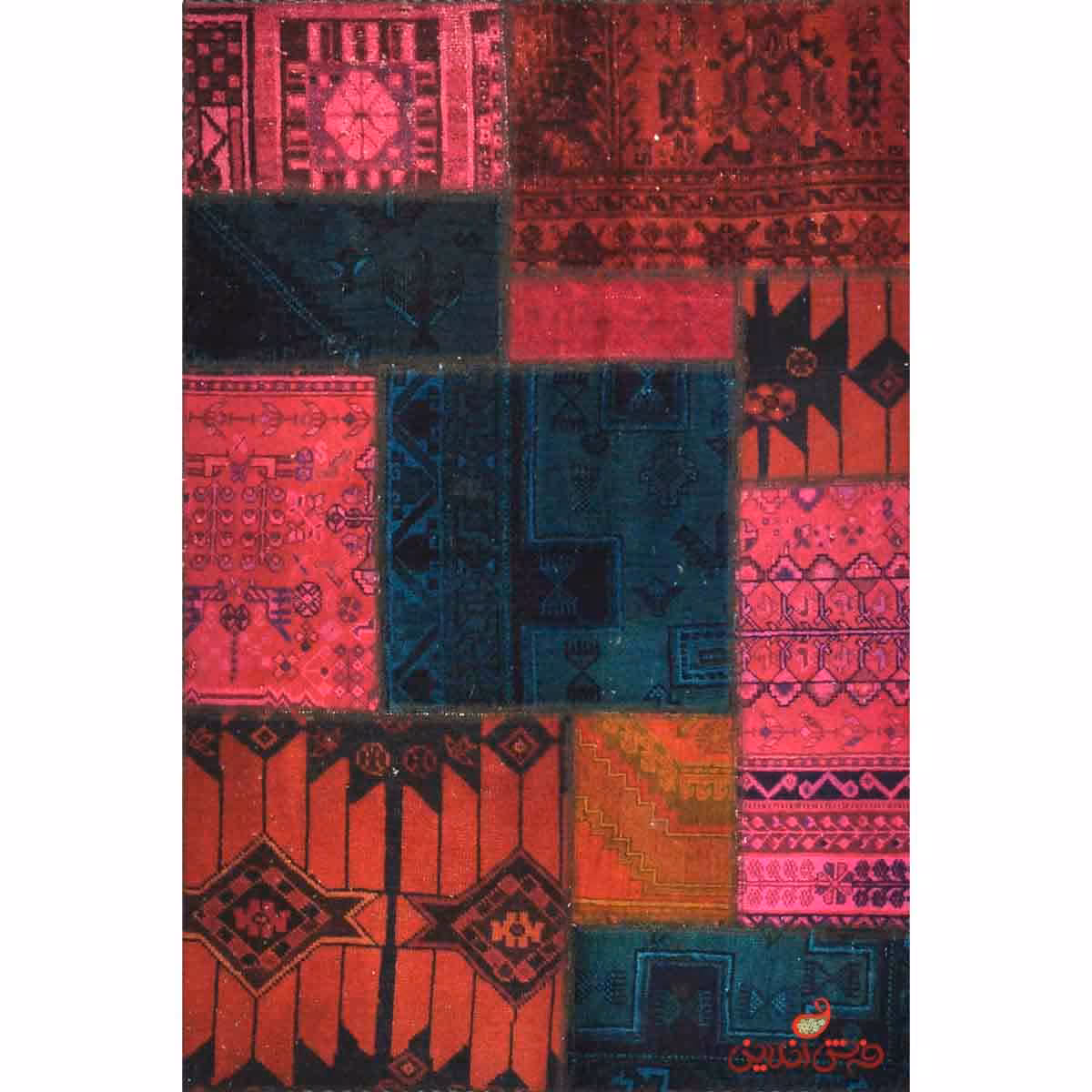 فرش دستباف کلاژ کد 142