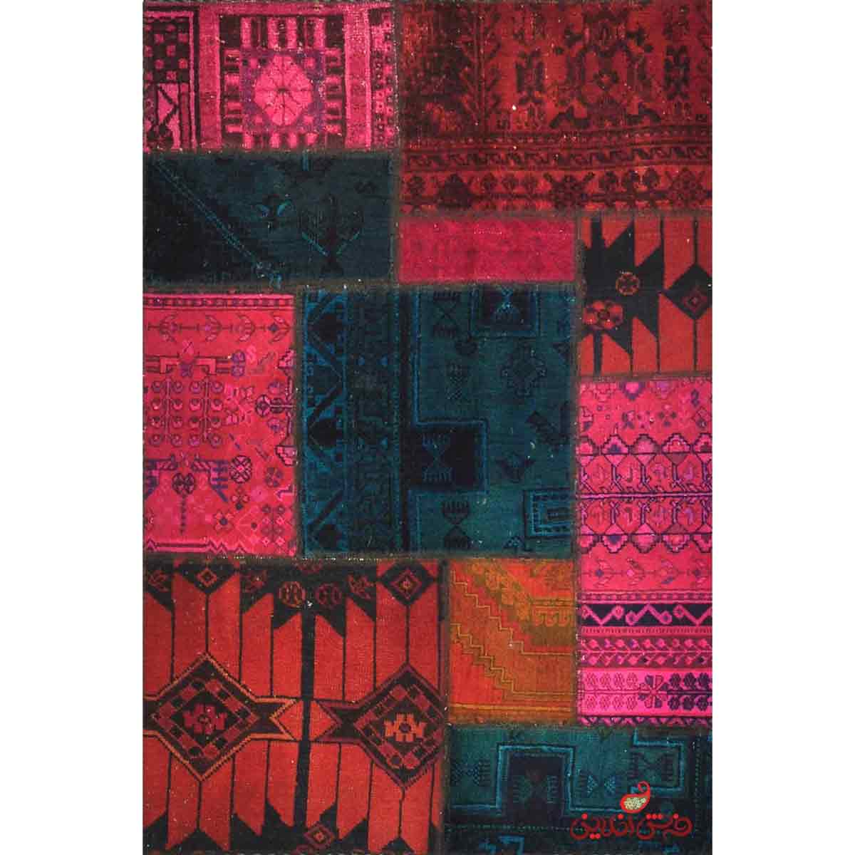 فرش دستباف کلاژ کد 142