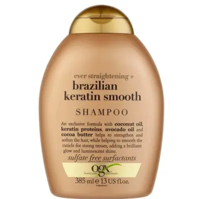 شامپو نرم کننده مو او جی ایکس مدل Brazilian Keratin Smooth