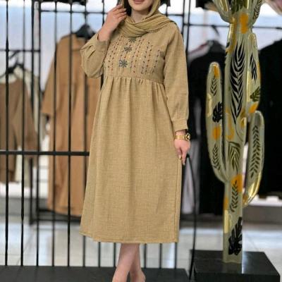 پیراهن مهمانی زنانه شانتون مدل کفتان شانتون دونخ هانیه