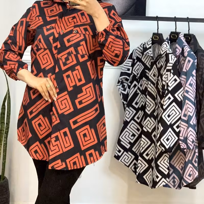 شومیز مانتویی نگین