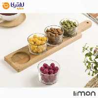 اردور خوری کاسه گرد 4 عددی لیمون کد 2223
