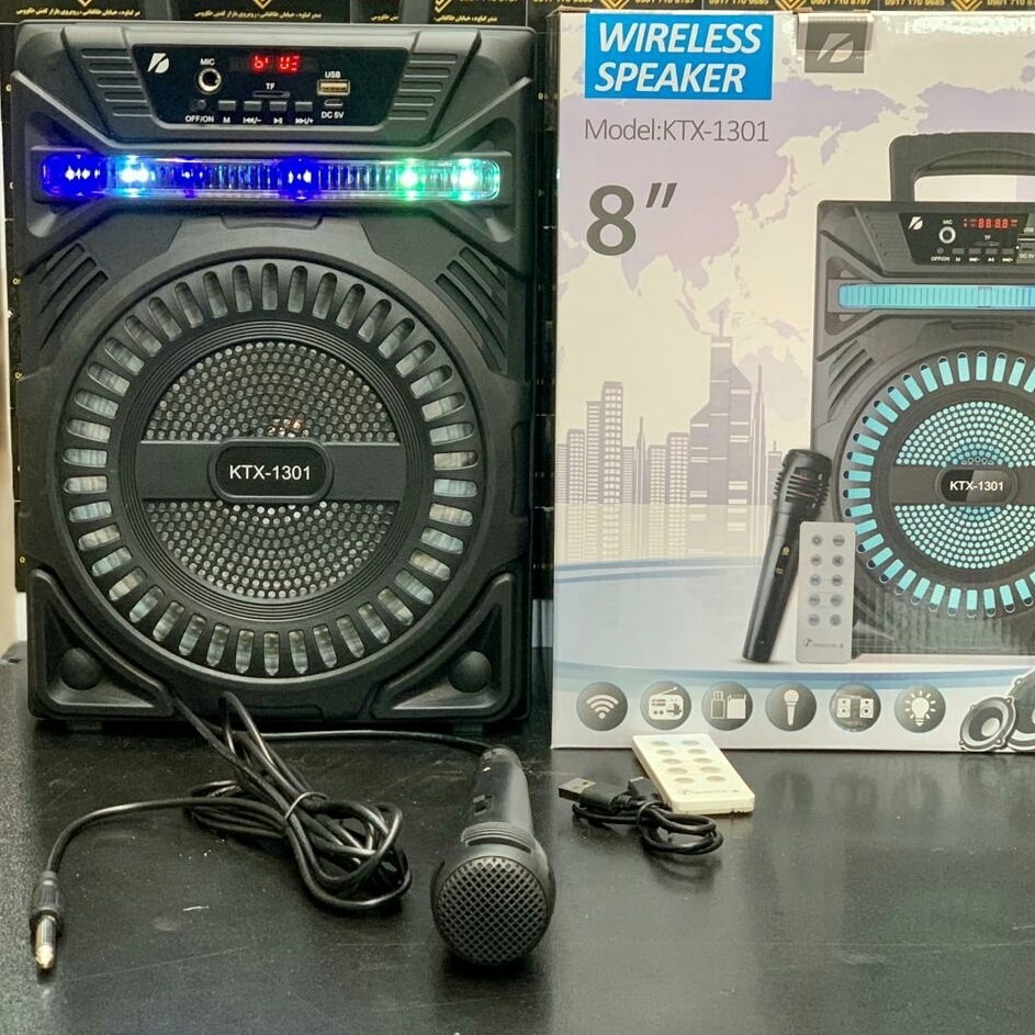 اسپیکر شارژری بلوتوثی قابل حمل مدل GTS-1301