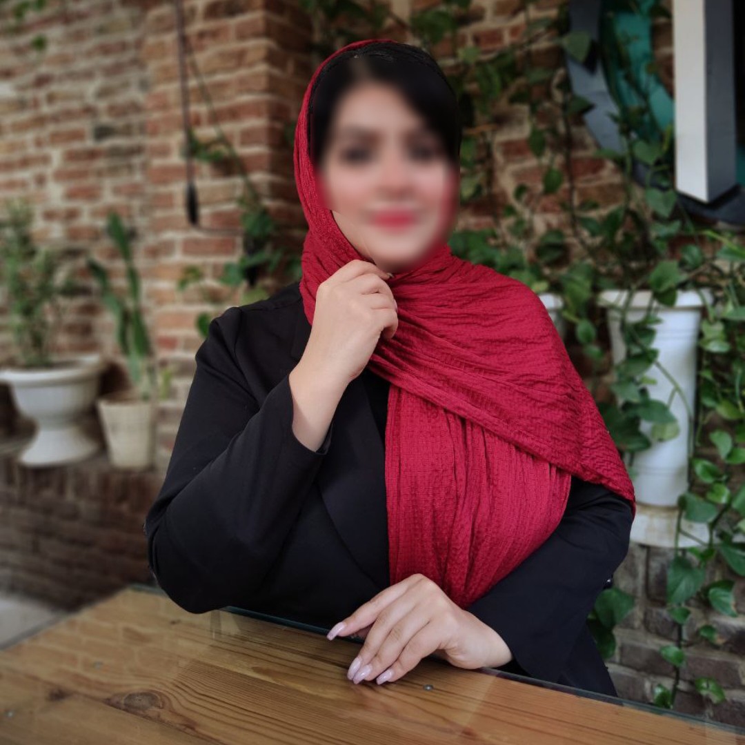 شال نخی پفکی رنگ اناری ارسال رایگان