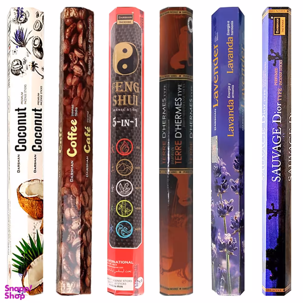 عود دارشان مدل ترکیبی کد Mix657 مجموعه 6 عددی