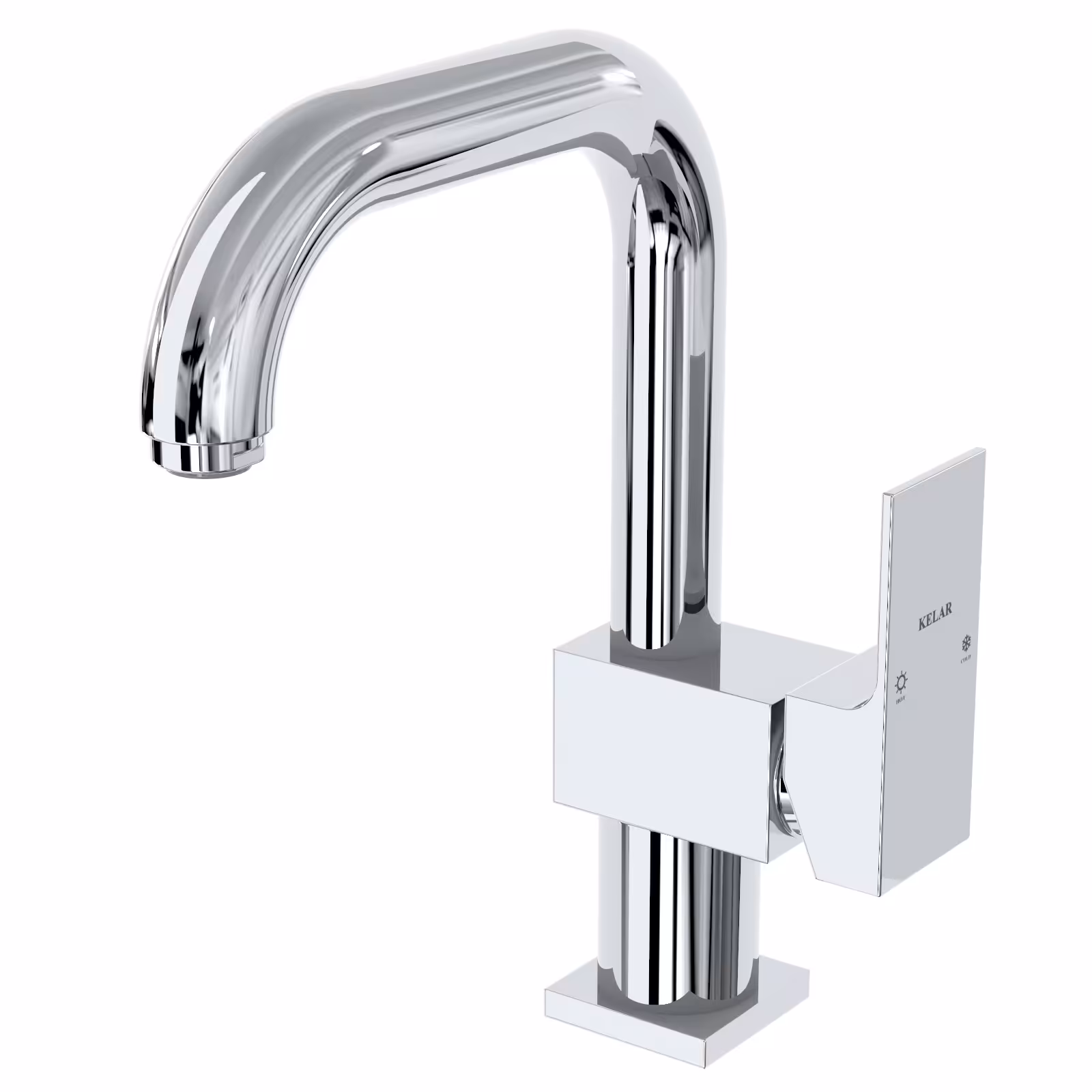 شیر روشویی علم دار کلار مدل فلت