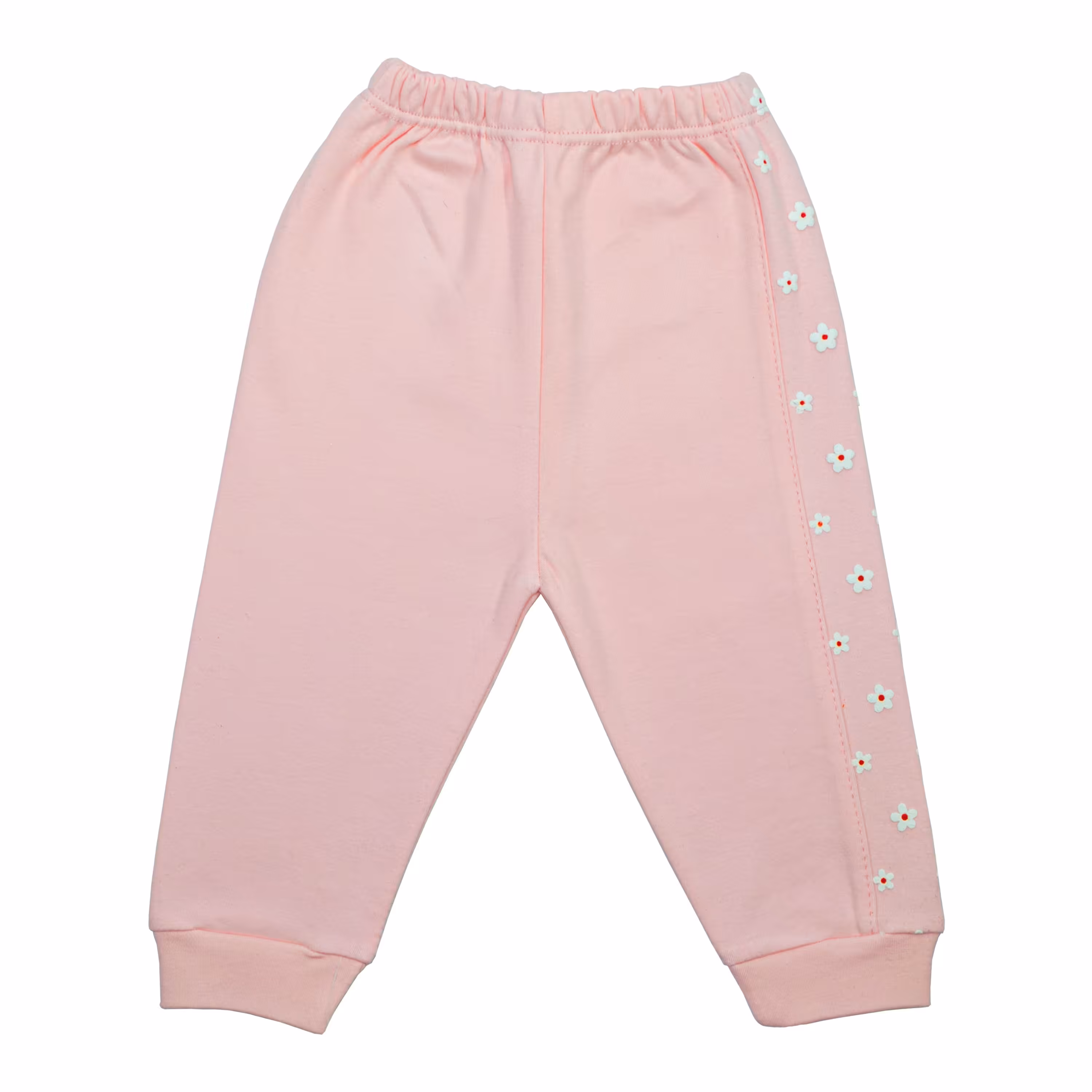 شلوار نوزادی تاینی کیدز مدل شکوفه صورتی کد BM10108