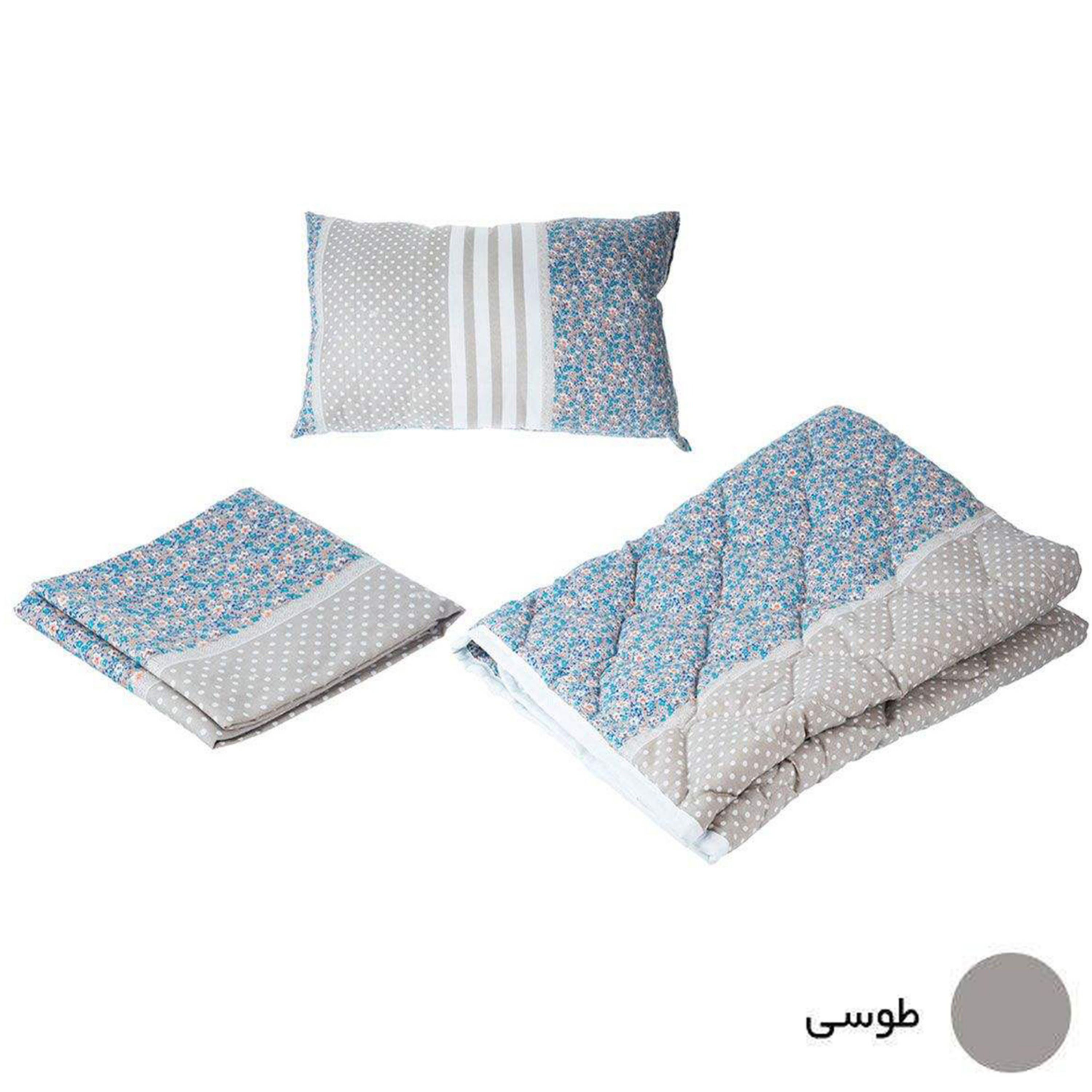 سرویس خواب مهمان سندس   مدل ایپک 3 تکه رنگ طوسی